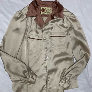 Vintage 100% silk blouse